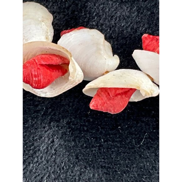 Shell & Coral Choker Necklace Womens Ocean-Inspired Jewelry With clear plastic H - Picture 3 of 4